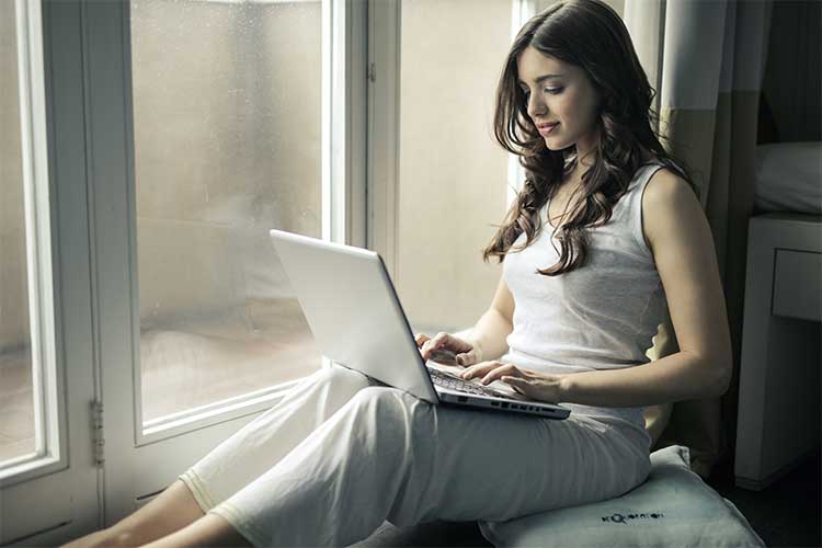 Woman on laptop